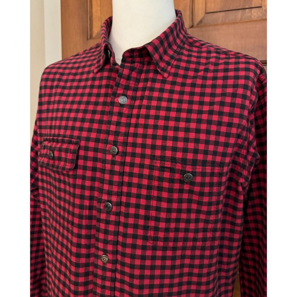 Polo Ralph Lauren Buffalo‎ Plaid Button Down Shirt Men's Large Western Preppy